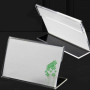 30 Étiquettes Acryliques Transparentes pour Prix - Supports de Nom en L