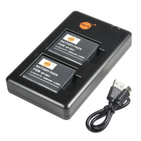 Kit de 2 Batteries Rechargeables avec Chargeur Double pour Sony