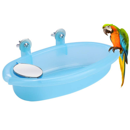 Baignoire Mignonne pour Perroquets avec Miroir - Pangding