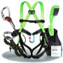 Kit de Protection Antichute FLG Safetytec - Harnais de Sécurité avec Connecteur et Sangle