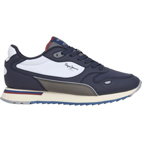 Baskets de Course Pepe Jeans Bexley South M pour Homme - Bleu Marine - Taille 46 EU