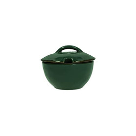 Sucrier Vert Forêt Rose & Tulipani - Élégance Naturelle