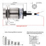 Capteur de Proximité Inductif Cylindrique Heschen PR30-10AO - Détection 10 mm, Blindé, 100-240 VAC
