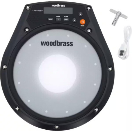 Pad d'Entraînement Électronique 8" Woodbrass TP8 Mesh avec Métronome et Coaching Intelligent
