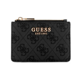 Porte-Cartes GUESS Laurel II en Gris Foncé avec Logo