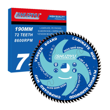 Lame de Scie Circulaire LSHUZIYU 190mm 72T pour Bois