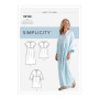 Patron de Couture Simplicity 9102 pour Robe Caftan Femme