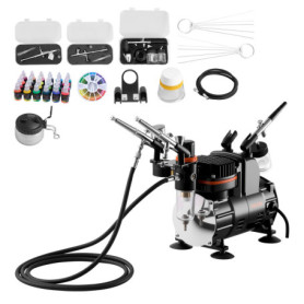 Kit Aérographe VEVOR avec Compresseur et Accessoires Complets