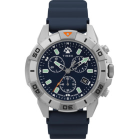 Montre Timex Expedition North pour Homme - 42 mm, Bracelet en Silicone Bleu