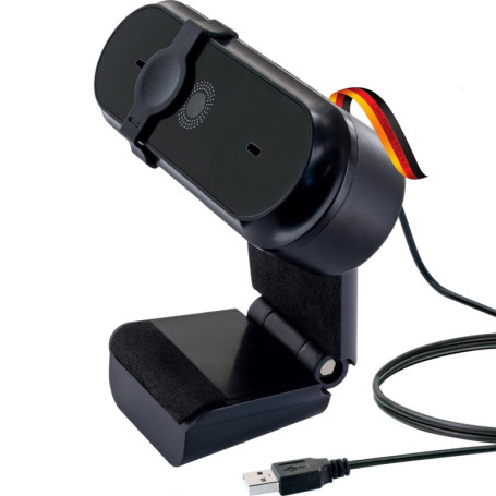 Webcam SCHWAIGER WCM10 HD 720P avec Microphone et Protection de Vie Privée