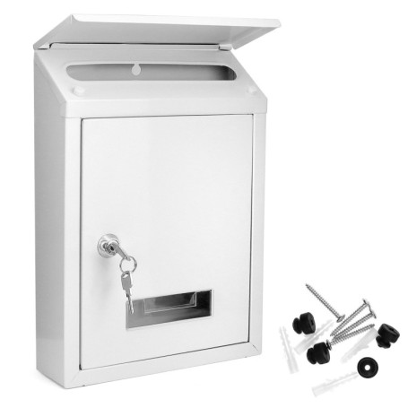 Boîte aux Lettres Verrouillable en Acier Galvanisé - Résistante aux Intempéries