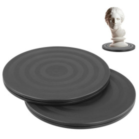 Lot de 2 Plateaux Tournants Robustes 20 cm - QWORK