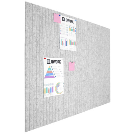 Lot de 12 Carreaux de Feutre Auto-adhésifs QWORK pour Tableau d'Affichage