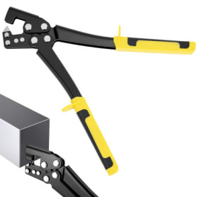 Pince à Sertir QWORK 300 mm en Acier pour Profils Métalliques