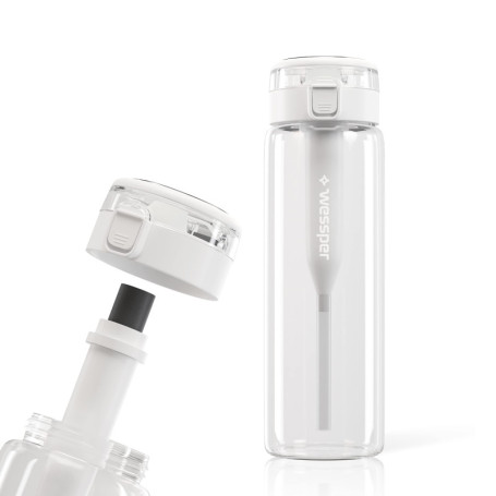 Gourde en Verre Wessper 680 ml avec Filtre à Charbon Actif - Écologique et Élégante