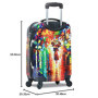 Ensemble de 2 valises rigides World Traveler Paris Nights - Multicolore