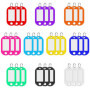 Porte Clés Inscriptibles Multicolores - 30 Étiquettes Réutilisables