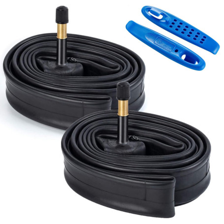 YunSCM 2 Chambres à Air 28 Pouces pour Vélo 700C - Compatible 35 à 43C