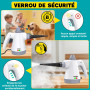 Nettoyeur Vapeur Portatif 1050W, Nettoyage Haute Température – 100% Sans Chimie Désinfection, Appareil Multifonction pour Cuisin