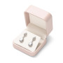Oirlv Rose PU Cuir Ecrin Pour Boucles D'oreilles, Boite Cadeau Boucles D'oreilles,Pour Saint Valentin Anniversaire,Noël