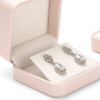 Oirlv Rose PU Cuir Ecrin Pour Boucles D'oreilles, Boite Cadeau Boucles D'oreilles,Pour Saint Valentin Anniversaire,Noël