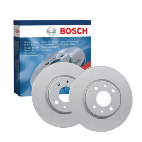Jeu de disques de frein Bosch BD439 - Ventilés 257 mm pour essieu avant