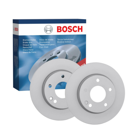 Jeu de disques de frein Bosch BD774 - Ventilés 259.9 mm pour essieu avant