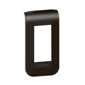 Plaque de Finition Mosaic 1 Module Noir Mat - Legrand