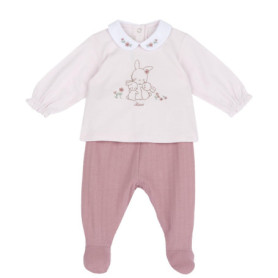Ensemble Bébé Chicco en Coton Doux avec T-Shirt et Leggings