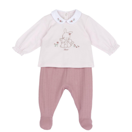 Ensemble Bébé Chicco en Coton Doux avec T-Shirt et Leggings