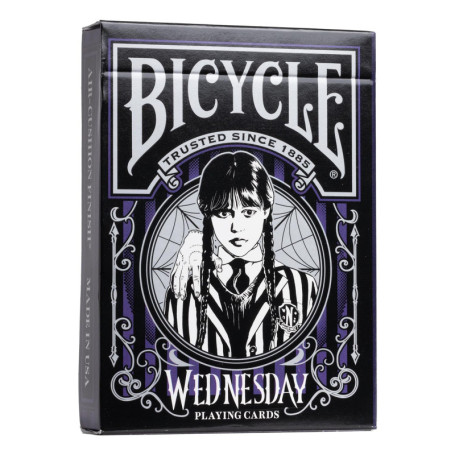 Jeu de Cartes Collector Bicycle - Édition Mercredi Netflix