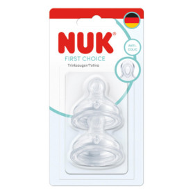 Biberon NUK First Choice avec Tétines Anti-Coliques - 0+ Mois - Lot de 2