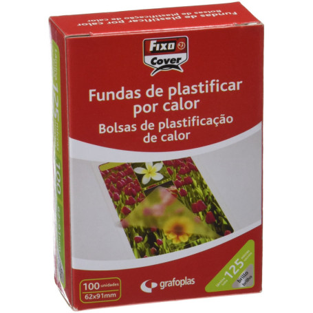 Boîte de 100 pochettes de plastification FIXO 62 x 91 mm