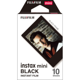 Fujifilm Instax Mini Color Frame - Film Instantané Noir (Paquet de 10)