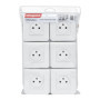 Prise Électrique Murale Legrand Mosaic - Lot de 6 avec Terre - Blanc
