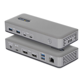 Station d'accueil USB-C StarTech avec Double Port DisplayPort 4K 60Hz et Chargeur 100W