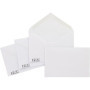 Lot de 25 petites enveloppes blanches Unipapel avec fermeture gommée - 72 x 110 mm