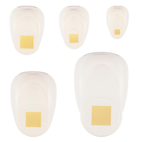 Kit de Perforatrices Carré Vaessen Creative - 5 Pcs pour DIY et Scrapbooking