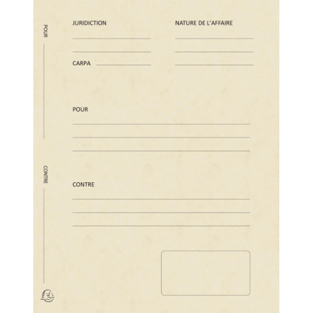 Dossiers de Plaidoirie Assortis Exacompta - Pack de 125 Dossiers A4