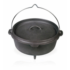 Cocotte en Fonte Barbecook Junko 9L - Accessoire Barbecue Noir