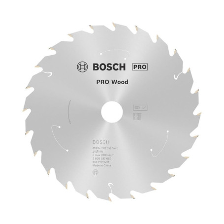 Lame de Scie Circulaire Bosch PRO Wood Cordless 165mm - Idéale pour le Bois