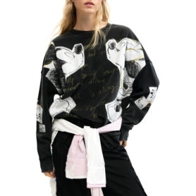 Pull-over Noir Femme Kiss Smickey de Desigual