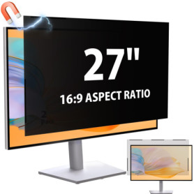 Filtre de Confidentialité Magnétique 27 Pouces pour Moniteur PC
