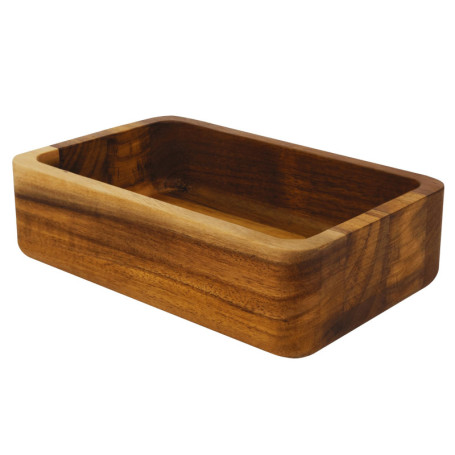 Organiseur en Bois d'Acacia Jean & Len - Rangement Élégant pour Cosmétiques et Bureau