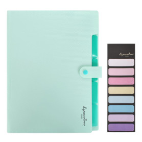 Trieur A4 Colexy à 5 Compartiments - Organiseur de Documents Vert