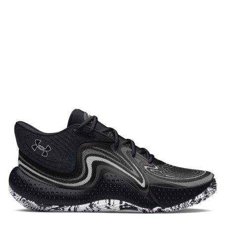 Chaussures de Basketball Under Armour Spawn 6 Mid - Noir et Gris