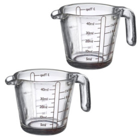 Lot de 2 mini verres doseurs 40 ml - Westmark