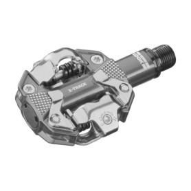 Pédales Look X-Track Silver pour VTT et Gravel - Aluminium SPD