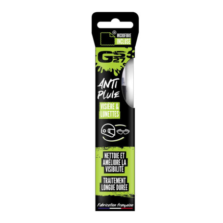 GS27 Nettoyant Anti Pluie pour Moto - Visière et Lunettes - 75ml avec Microfibre