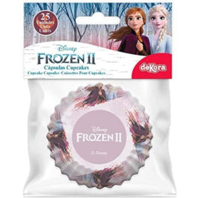 Capsules à Cupcakes Frozen II - Anna et Elsa - 25 unités